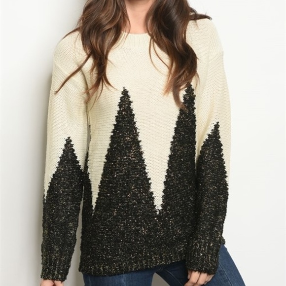 Sweaters - Long Sleeve Round Neck Pull Over Knit Sweater